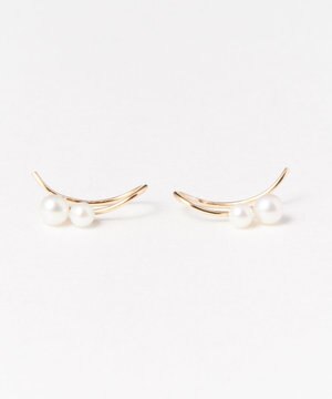  【K10】インラインパールピアス&イヤリング