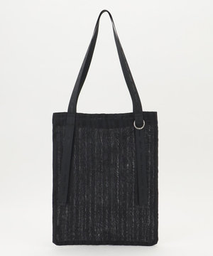  【A4サイズ収納可】ロゴハンドルトートバッグ