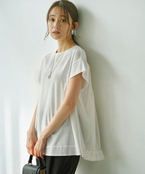  【WEB限定】コンシャスジャージー チュニックカットソー