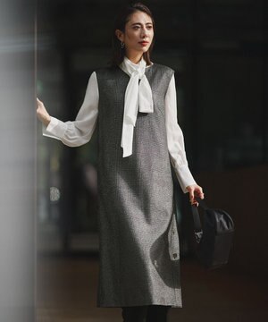  ウォッシャブルライトウール ワンピース