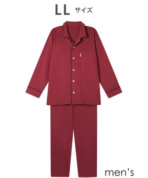  メンズ パジャマ 綿100%(本体) あったか 長袖 長ズボン YGW451 睡眠科学／ワコール
