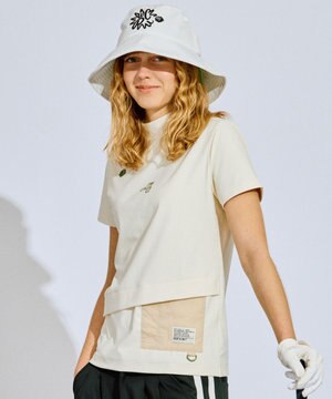 【UV遮蔽率99.5%  UVカット / 速乾 / ストレッチ】【WOMEN】ポケットモックT ゴルフウェア レディース