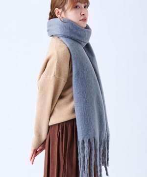  【美人百花2月号/CanCam/andGIRL掲載】洗える ボリュームマフラー ソフトプレーン 幅40cm