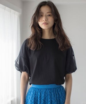  【WEB限定】チュールポンチドッキング Tシャツ