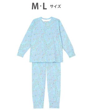  パジャマ　長袖　長ズボン  ルームウエア  綿100%　/ワコール　UDX549