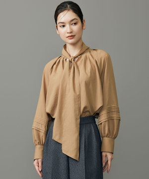 【カタログ掲載】ソフトスパンビエラボウタイ ブラウス