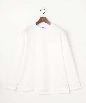  【JAPANファブリック・日本縫製・清涼】ミラノリブWフェイス長袖Tシャツ
