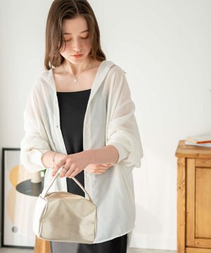  ボリュームスリーブシアーシャツ