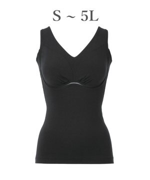  【Yukine inc. / ブラデリス】ゆきねえ365綿混モアらく快適フルカップブラキャミ24 ノンワイヤー 補正 洋服に響きにくい ブラトップ カップ付き シェイパー YH524301