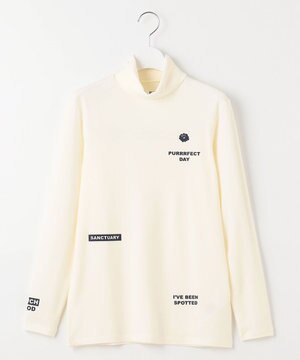  【WOMEN】【吸湿発熱】ウォーム モックネック カットソー