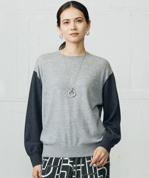  【カタログ掲載】ファインウールカシミヤクルーネック ニット