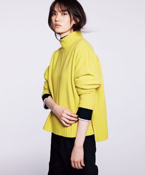 【マガジン掲載・WEB限定カラーあり・新色追加】Soft Wool Cashmere Mix ハイネック ニット(番号CL27)