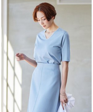  【WEB限定カラーあり】 シンセティックハイゲージ 半袖ニット