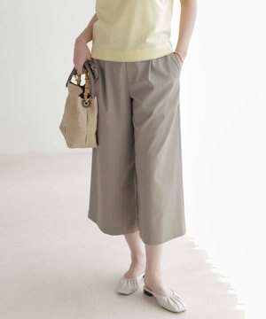  【洗える】GORIAN TWILL クロップド パンツ