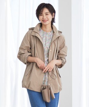  【洗える・撥水】マイクロタフタ ブルゾン