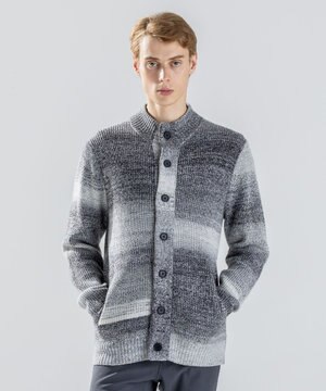  グラデーションメランジ　ニットカーディガン　