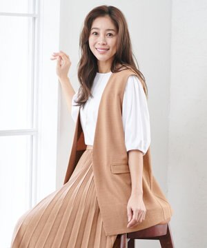  リネンライクエアーヴィンテージ ジレ