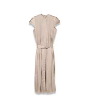  プリーツサテン　ドレス