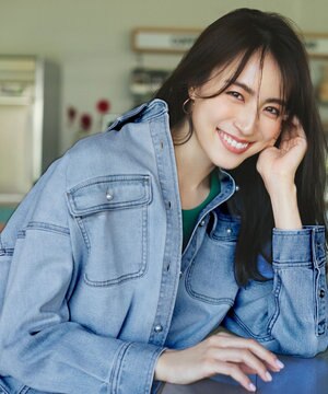  【洗濯機可/ストレッチ】デニムシャツ