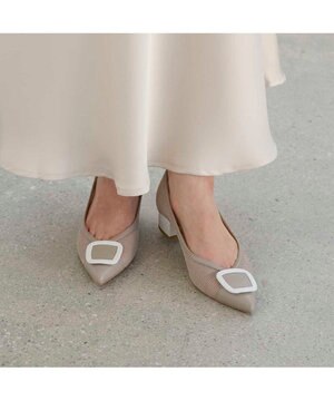  <MODE ET JACOMO>ポインテッドバックルデザインパンプス