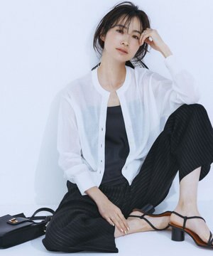  【洗える】ライトシアーニット カーディガン