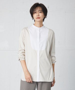 シャツジャージーII バンドカラー カットソー