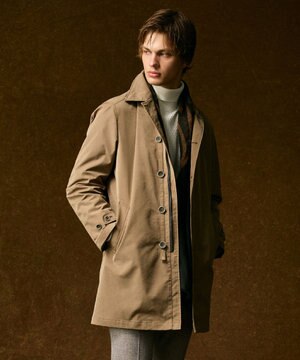  【ストレッチ/パウダータッチ/JAPANファブリック】アーティローザストレッチ コート