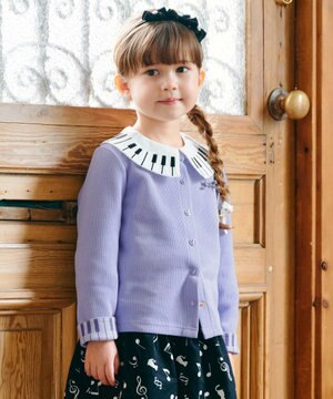  音符ボタンカーディガン