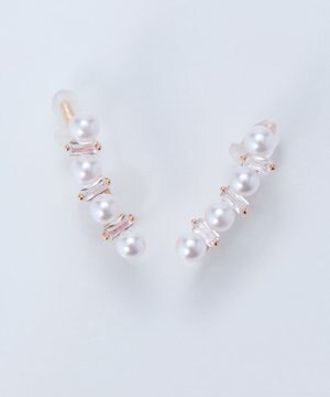  2wayパールブリンクピアス&イヤリング　ローズゴールド