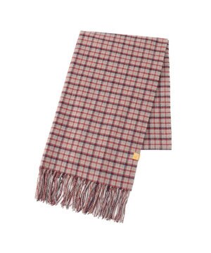  WEB限定【洗える】ミエル (miel) カシミヤ100％ チェックストール