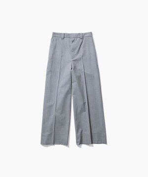  WOOL SILK TWILL | タックレスワイドパンツ