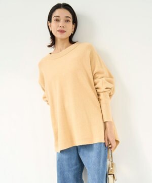 ふわふわニット ラウンドヘム