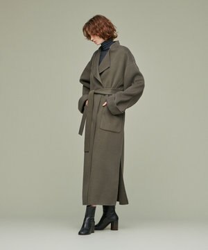 【uncrave WHITE】リバー ロングコート