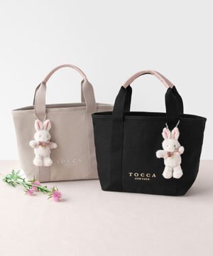  【新チャーム登場・ぬいぐるみチャーム付き】TOCCA AMICO CANVAS TOTE キャンバストート