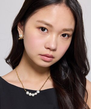  LINE PEARL NECKLACE 淡水パールネックレス