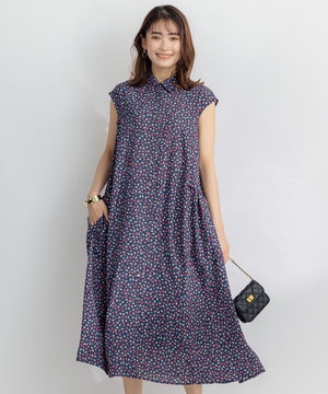 【洗える】プティフラワージョーゼットシフォン ワンピース