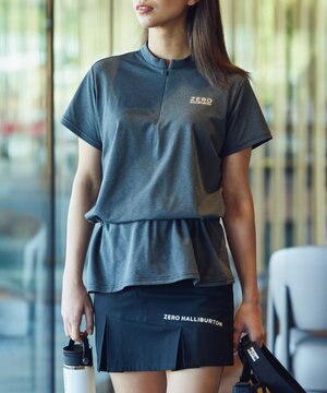  ロングハーフジップシャーリングシャツ 82833 レディーW4S2 スゴルフ