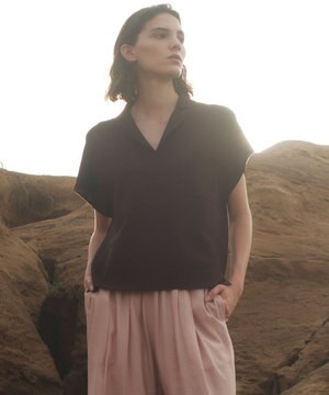 NADIA / ストレッチ スキッパーニット