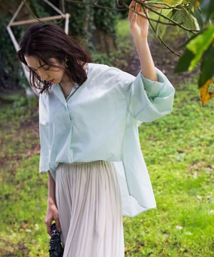 【洗える】ナチュラルローンスキッパー ブラウス