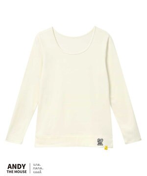  MADE WITH ねずみのANDY 綿混裏起毛シャツ