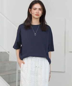  【SLOW/一部店舗限定】ライトダンボール ドルマンスリーブ カットソー