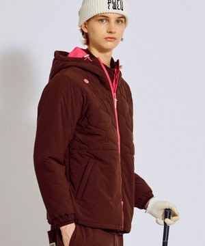 【撥水加工 / ストレッチ】【MEN】キルティング中綿ブルゾン ゴルフ