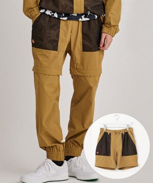 【撥水加工/軽量/ストレッチ】【MEN】デタッチャブルパンツ