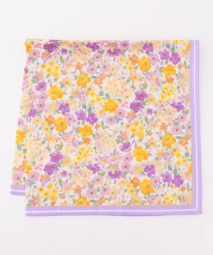  WATERCOLOR FLOWER HANDKERCHIEF ハンカチ