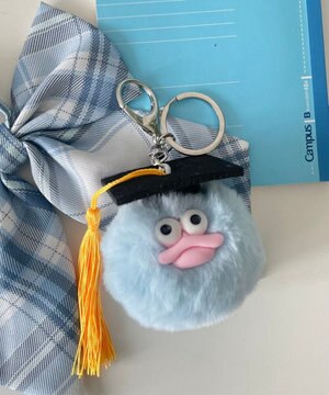  卒業おめおめモンスターぬいぐるみキーホルダー