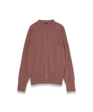  【WEB&OUTLET限定・洗える】コットンシルクリブ　カーディガン
