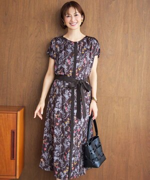 【ご好評につき追加生産・新色追加】ハーバルフロープリント ワンピース