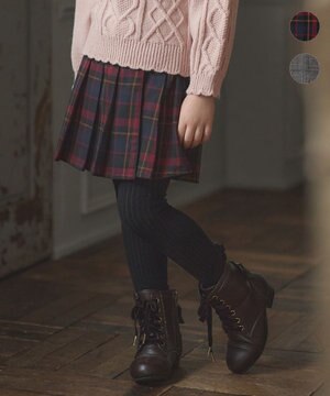  チェック柄 プリーツ キュロット