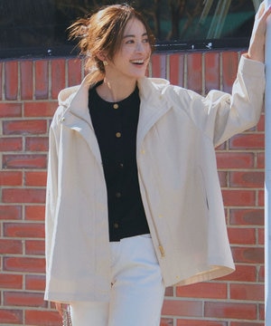 【VERY3月号掲載/撥水加工】ライトツイル フーディーアウター