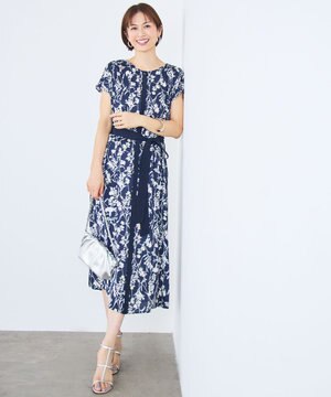  【ご好評につき追加生産・新色追加】ハーバルフロープリント ワンピース